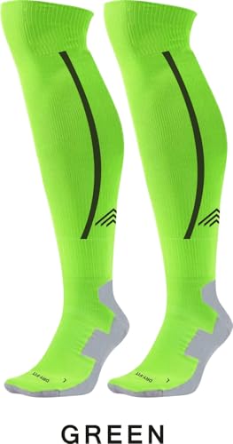 Image of JUST RIDER Men Sport Football Soccer Long Socks Over Knee High Sock Baseball Hockey
