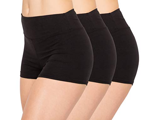 ALWAYS 3 Pack Yoga Shorts – Super Soft Slip Shorts for Women