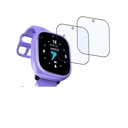 DVTECH® Smartwatch Screen Protector Compatible with Pebble Junior Scratch resistance (Flexible Screen Protector) (Pack of 02)