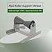 Pipe Roller Support Wheel, PE Pipe Roller Support Wheel For Dia 20-315mm Pipe, Heavy Duty Pipeline Sliding Tool