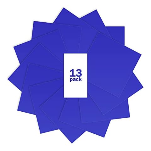 Nicapa HTV Vinyl Bundle 13 Pack 12" x 12" Blue Heat Transfer Vinyl for Silhouette/Brother/Siser Easy to Cut & Weed Iron-on Heat Press T Shirts Garments Stencil Vinyl Cover