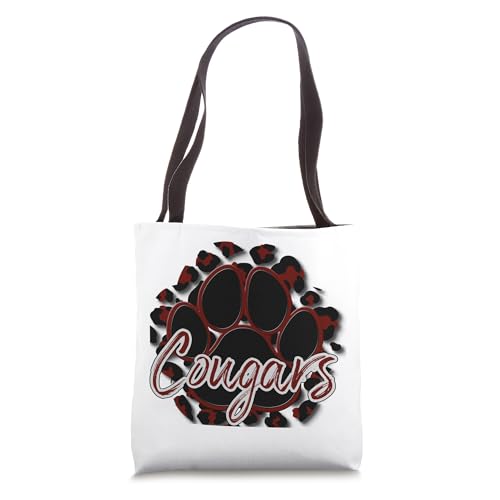 Bolso Tote Cougar Maroon Black Cheetah Team Spirit miniatura 1
