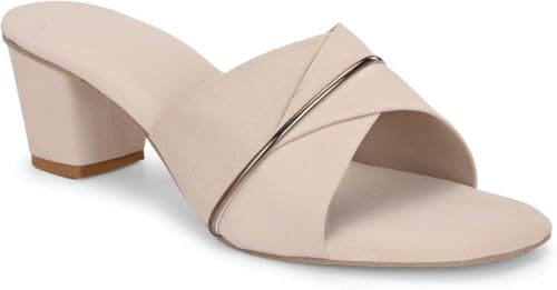 Image of Nowry Women's Chunky Block Heels | Women Comfortable Heel Fashion Sandals for Everyday, Party, Office, Wear