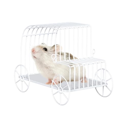 ハムスター ハンモック | アイアン チンチラ トイズ - 小型動物用 お昼寝 揺れ遊び 隠れ家 リス ムササビ ウサギ ハムスター スイング ベッド