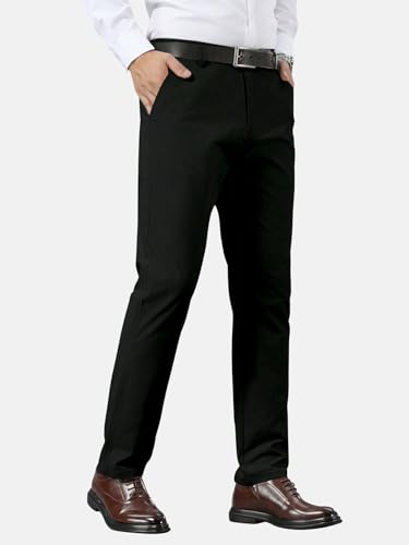 Image of TAGDO Men's Cotton Casual Trousers | Slim Fit Formal Pants for Man | Comfortable & Breathable Fabric | Stylish Office Wear | Everyday Casual Pant for Men