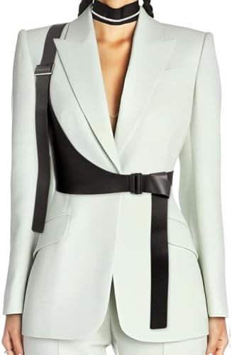 COSYDAYS Punk Leather Harness Belt Black Leather Body Harness Plus Size for Women