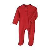 Baby Boys Sleep and Play Red 6 Months Baby Cotton Sleeper Zip Front Footed Pajamas Red 3-6 Months