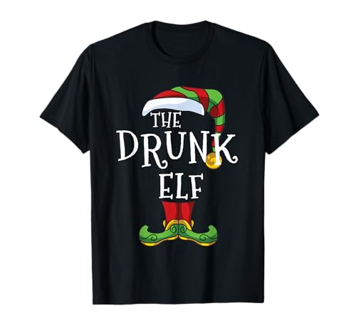 The Drunk Elf Family Matching Christmas Group T-Shirt