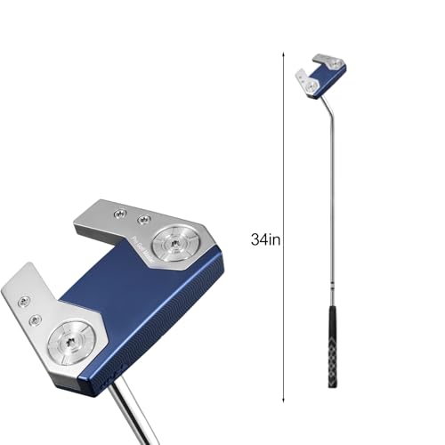 Putter de golf pour hommes droitier et gaucher usage interieur - 5