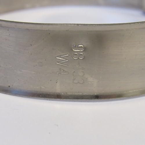 98–103 mm Heavy Duty T-Bolt Hose Clamps, 3.85–4.06 Inch Range, 304 SS Band with Floating Bridge, 1/4 in T-Bolt Hardware, High Strength Clamp for Automotive Marine Industrial Use