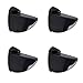 REI | 4 Soportes Regulables de Zamak en Negro | Estilo Moderno | Para Baldas de Cristal con Espesores de 3-24 mm | Fácil Instalación | Incluye Tornillería | Medidas: 75x60x20 mm