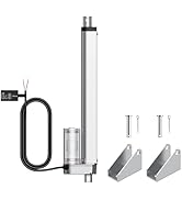 Justech 12V Heavy-Duty Linear Actuator 330LBSs/1500N-10inch/250mm Silent IP65 Electric Actuator w...