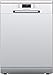 WOLKENSTEIN Stand Geschirrspüler Spülmaschine freistehend Edelstahl 85x60cm WDW12-7SI