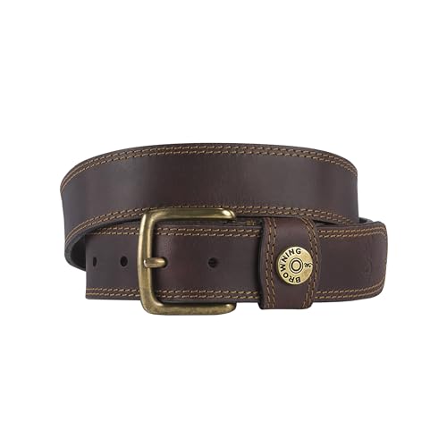 Browning Mens Belt, Leather Slug (Brown), 40 US