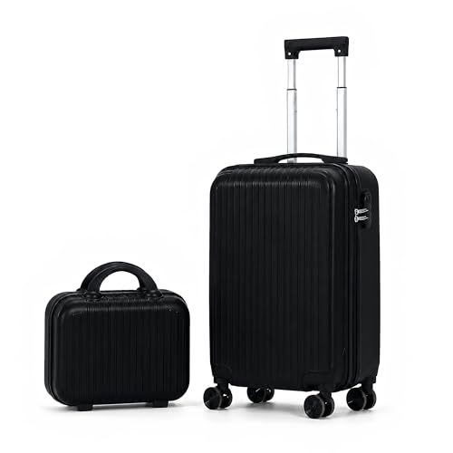 AGVOTK 2-Piece Hardshell Luggage Set: 20-Inch Carry-On Suitcase with Spinner