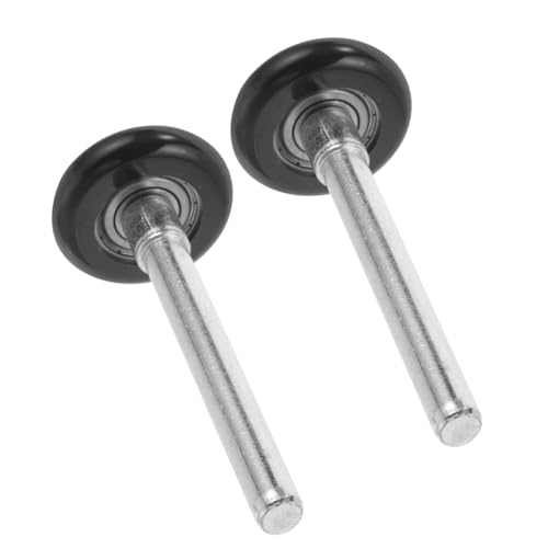 FONDOTIN Rodillos de Nylon 46X120H para Puertas de Garaje con Rodamientos de Precisión 2 Unidades Silenciosas Repuesto para Puertas Correderas Accesorios de Hardware para Instalación