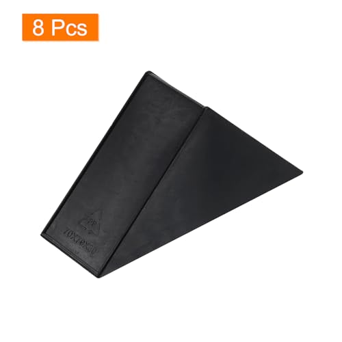 Image of uxcell 8Pcs Plastic Corner Protectors 30x95mm Right Angle Shape Glass Corner Guards Cushion for Corner Protection of Glass, Mirror, Tile, Black