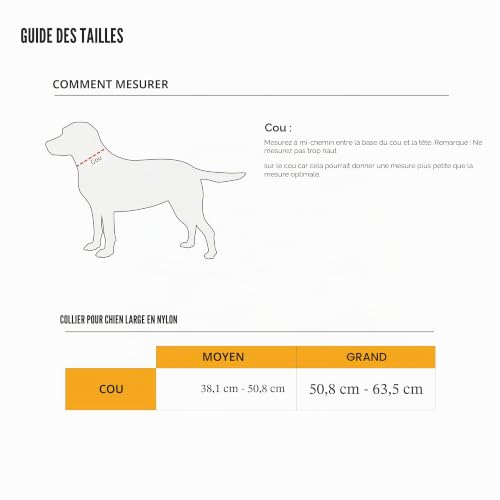 Collier chien Carhartt résistant en toile marron durable taille L - 6
