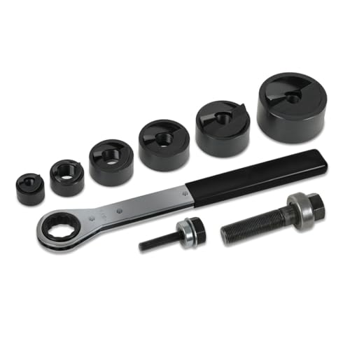 Klein Tools Knockout Punch Set with Ratcheting Wrench 53732SEN