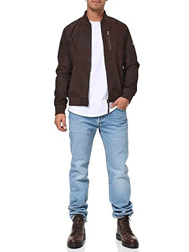 Indicode Captain leren jas voor heren, van geitenleer, echt leer, motorjas, bikerjack - Image 7