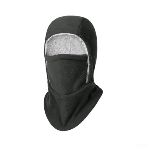 Pasamontañas de poliéster suave para deportes de invierno, cálido y resistente al viento, adecuado para esquí, ciclismo, correr y actividades de snowboard, gris oscuro