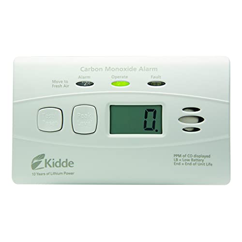 image for Kidde Carbon Monoxide Detector with 10-Year Battery, Digital Display, 