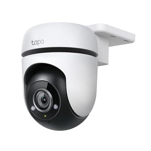 Tapo Caméra Surveillance WiFi extérieur Pan/Tilt 1080P C500, Détection de Personne et Suivi de Mouvement, Étanche IP65, Alarme sonore Personnalisable