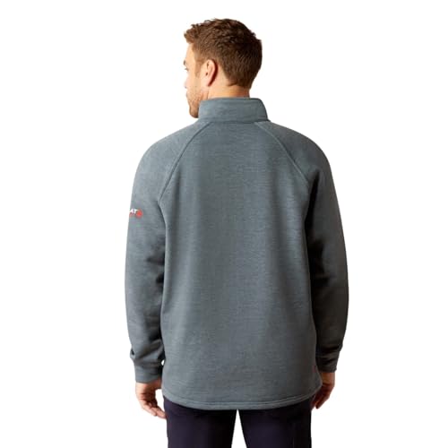 Ariat Men's Fire Resistant Primo Fleece 2.0 1/4 Zip Sweater, Charcoal Grey, Small2
