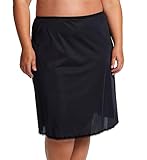 Shadowline Women's 25 Inch Flare Daywear Half Slip 4711625 3X Black