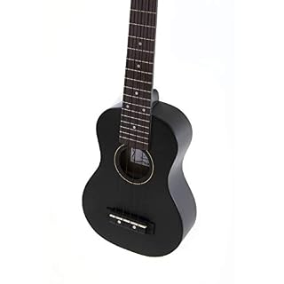 GEWApure Ukulélé soprano Almeria noir mat - Les Beatles, Paul McCartney, John Lennon, RIngo Starr, George Harrison GEWApure Ukulélé soprano Almeria noir mat – Image 4