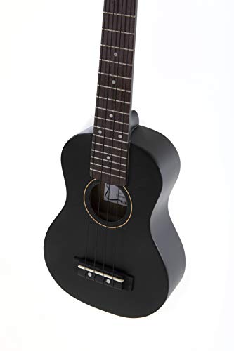 GEWApure Ukulélé soprano Almeria noir mat - Les Beatles, Paul McCartney, John Lennon, RIngo Starr, George Harrison GEWApure Ukulélé soprano Almeria noir mat – Image 5