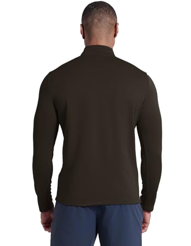 Men's 1/4 Zip Pullover UPF 50+ Long Sleeve Loose Fit Golf Shirts Sun Protection Quick-Dry Athletic Sports Pullover Tops4