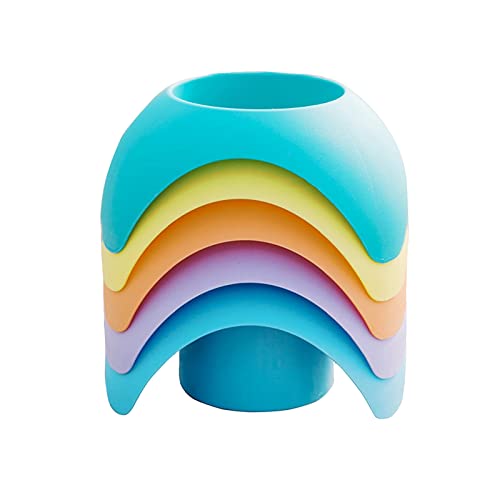 Julyue Lot de 5 dessous de verre réutilisables en plastique pour plage, pour femmes, adultes, famille, amis (multicolore) Cover