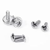 6pcs Football Helmet Repair Kits, Stainless Steel Helmet Mask Screw Kit Sport Football Helmet Hardware Kit Football Helmet Accessories for Football Softball Hockey Sports