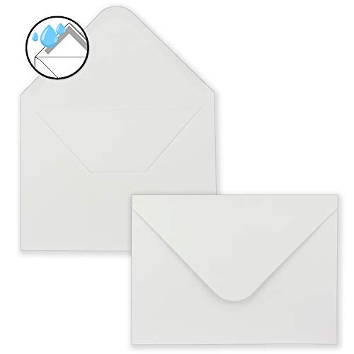 NEUSER PAPIER 40x folding card set including envelopes larger than DIN B6 oversize blank invitation cards in white folding cards with envelopes - Image 3