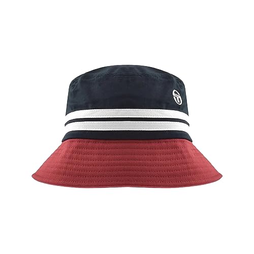 Sergio Tacchini Stonewoods Bucket Hat - Maritime Blue/Tibetan Red-One Size