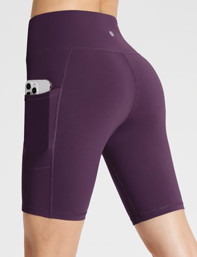 Image of baleaf Women's 8 inch / 5 inch / 3 inch Biker Shorts High Waist Yoga Workout Gym Running Volleyball Spandex Shorts with Pockets