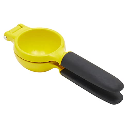 Home Basics Lemon Juicer with Soft Grip Handles | Easily Extract Juice | Soft Grip Handles | Bright Color