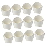 MUELODSIC 50 piezas Cajas para Patatas Fritas Antigrasa Unidades Contenedores Portátiles para Snacks Aperitivos y Bocadillos Fiestas