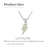 Lightning Bolt Pendant Necklace Hip Hop Inspired Jewelry for Men Cool Streetwear Chain Trendy Fashion Necklace Gift, Brass, brass #5