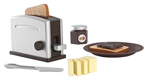 KidKraft- Set de cocina de juguete con tostadora y accesorios de cocina, de madera Espresso,Marrón (Espresso) (63373) , color/modelo surtido