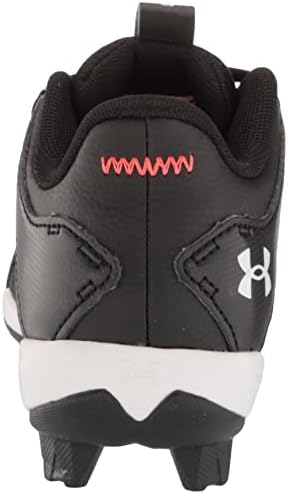 Under Armour Baby Boys Leadoff Low Junior Rubber Molded Baseball Cleat Shoe, Black, 9 Infant | Image 2