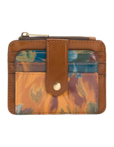 Image of Patricia Nash Leather Cassis ID Credit Card Case - Marigold Harvest