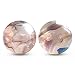 Unbranded 2 BOULDERS 35mm Pink Fairy Marbles Glass Ball Jellyfish Iridescent Giant Large
