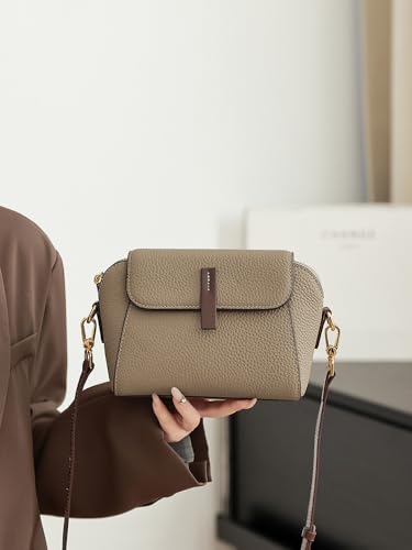 Comebybuy Leather Crossbody Bag,Vintage Shoulder Bag with Adjustable Strap,Mini Casual Lightweight Handbag for Women4