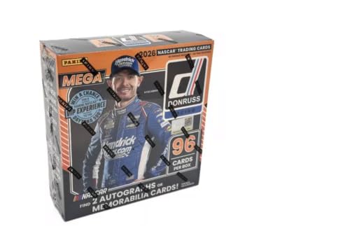 2026 Panini Donruss NASCAR Racing Mega Trading Card Box (2 Autographs or Memorabilia Cards Per Box)