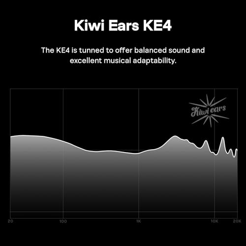 Image of Linsoul Kiwi Ears KE4 in Ear Monitor, 2DD+2BA Hybrid Earphone, Gaming Earbuds, HiFi Wired IEM, with Detachable IEM Cable for Musician Audiophile (Silver)
