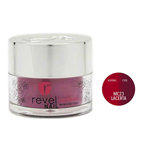 Revel Nail Dip Powder | for Manicures | Nail Polish Alternative | Non-Toxic & Odor-Free | Crack & Chip Resistant | Can Last Up to 8 Weeks | 1oz Jar | Mood Changing | Lacerta