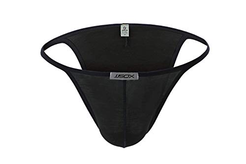 Swbreety Men's Modal Bikini Briefs Brazilian Cut Bulge Underwear 3 Pack4