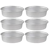 MAGICLULU 6 Pcs Mold Baking Supplies Household Bakeware Aluminum Alloy Baking Bakeware Oval Cheesecake Pans